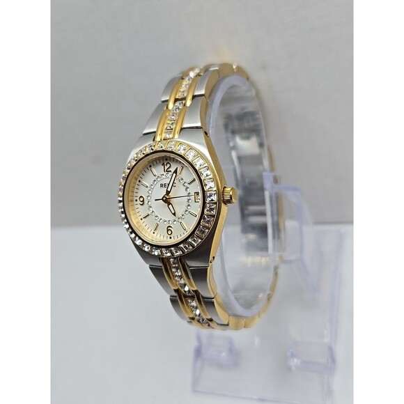 Relic Womens Queens Court ZR11775 Two Tone Crystal Watch 27mm Quartz New Battery - Picture 2 of 11